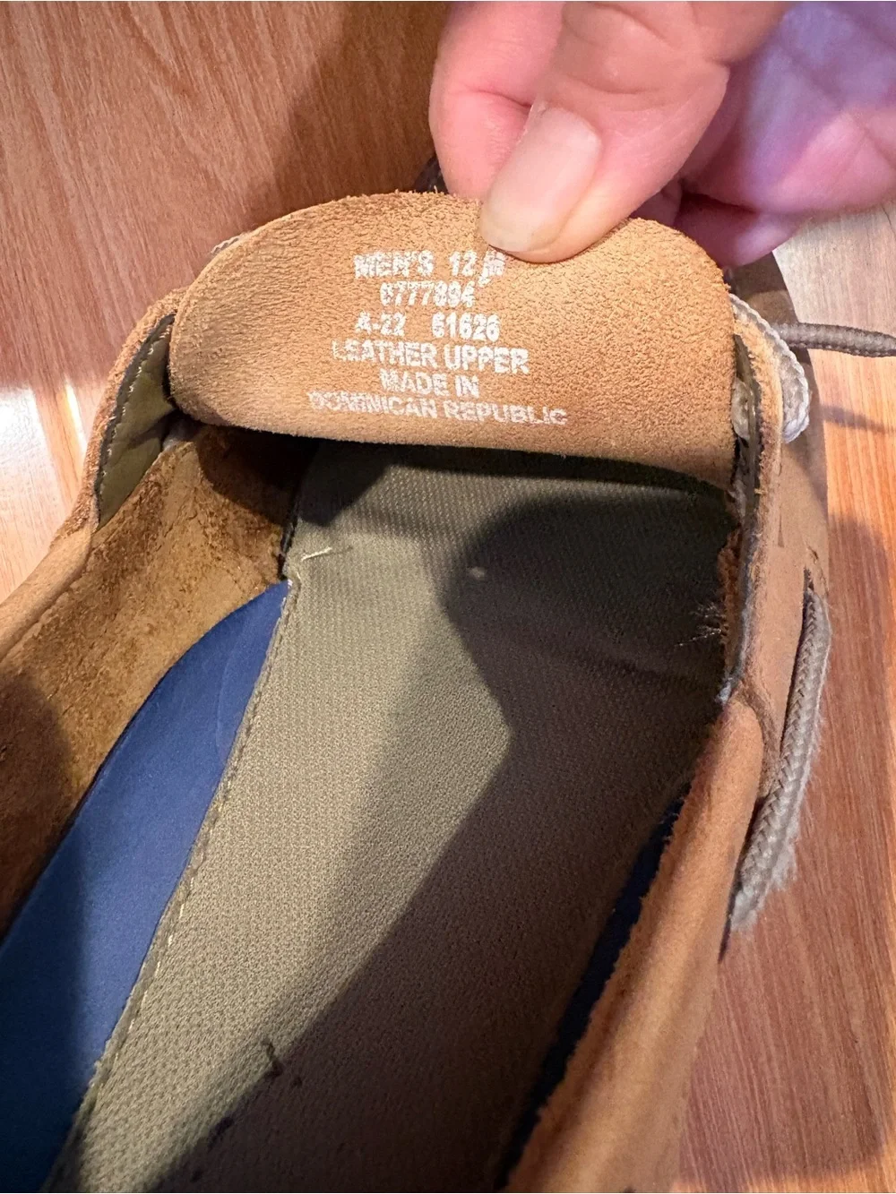 Pre Own Sperry Top-Sider Leather Authentic Boat Shoes Tan/Brown- Size 12